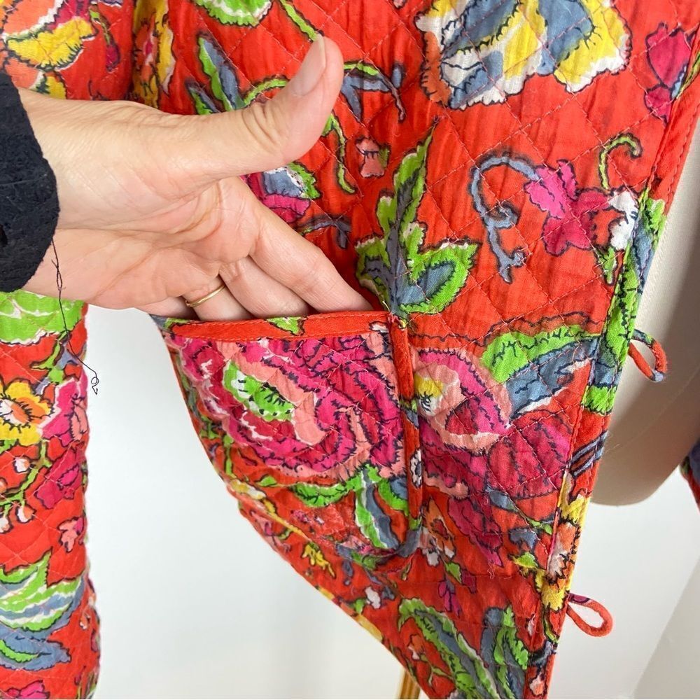 Hand Crafted Floral Multicolor Jacket - image 6